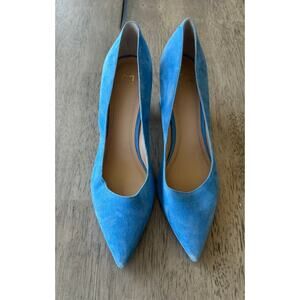 Marc Fisher Zala Blue Suede Pumps 7 1/2 M